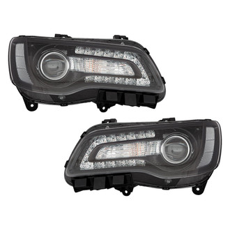 Pacific Best® - Driver and Passenger Side Replacement Headlight Set (CAPA Certified)
