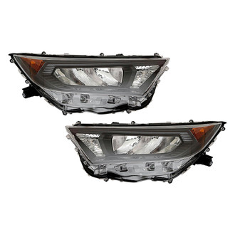 Pacific Best® - Driver and Passenger Side Replacement Headlight Set Lens and Housing (CAPA Certified)