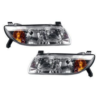 Pacific Best® - Driver and Passenger Side Replacement Headlight Set (Standard Line)