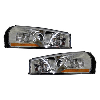 Pacific Best® - Driver and Passenger Side Replacement Headlight Set (CAPA Certified)