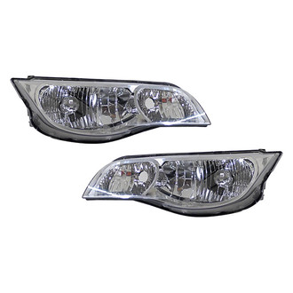 Pacific Best® - Driver and Passenger Side Replacement Headlight Set (Standard Line)