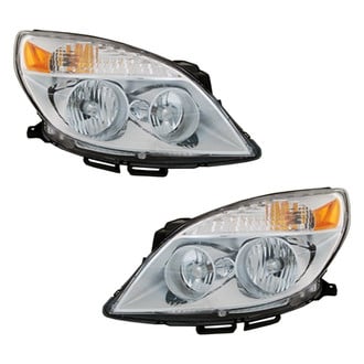 Pacific Best® - Driver and Passenger Side Replacement Headlight Set (NSF Certified)
