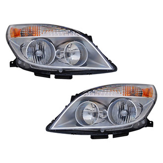 Pacific Best® - Driver and Passenger Side Replacement Headlight Set (NSF Certified)