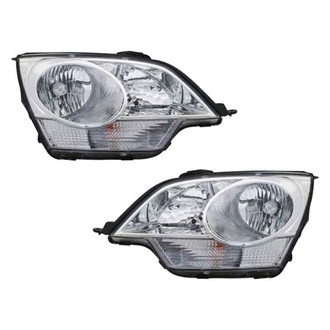 Pacific Best® - Driver and Passenger Side Replacement Headlight Set (CAPA Certified)