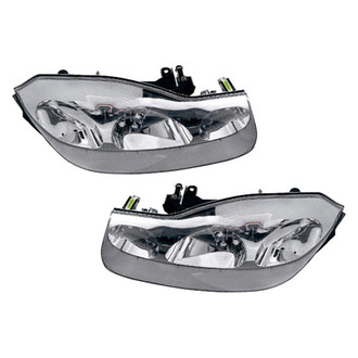Pacific Best® - Driver and Passenger Side Replacement Headlight Set (Standard Line)