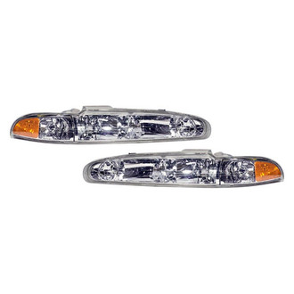 Pacific Best® - Driver and Passenger Side Replacement Headlight Set (Standard Line)