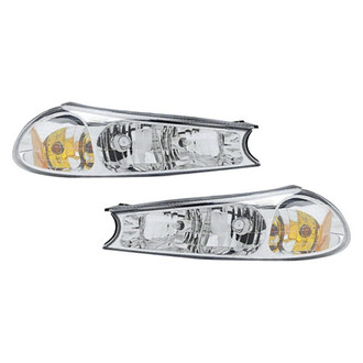 Pacific Best® - Driver and Passenger Side Replacement Headlight Set (Standard Line)