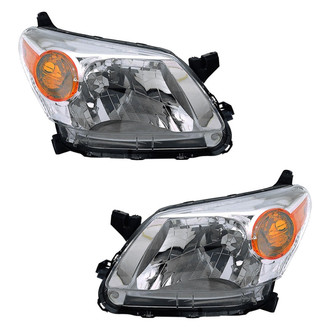 Pacific Best® - Driver and Passenger Side Replacement Headlight Set (CAPA Certified)