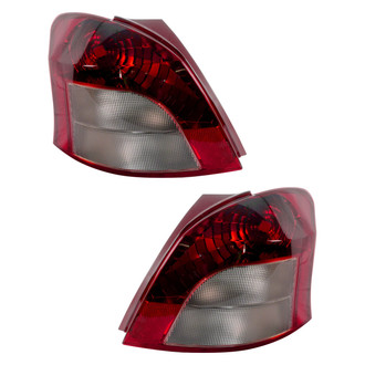 Pacific Best® - Driver and Passenger Side Replacement Tail Light Lens and Housings (Standard Line)