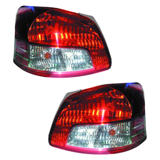 Pacific Best® - Driver and Passenger Side Replacement Tail Light Lens and Housings (CAPA Certified)