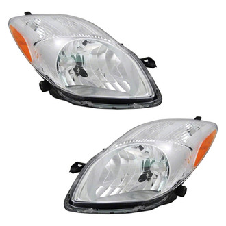 Pacific Best® - Driver and Passenger Side Replacement Headlight Set Lens and Housing (CAPA Certified)
