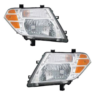 Pacific Best® - Driver and Passenger Side Replacement Headlight Set (NSF Certified)
