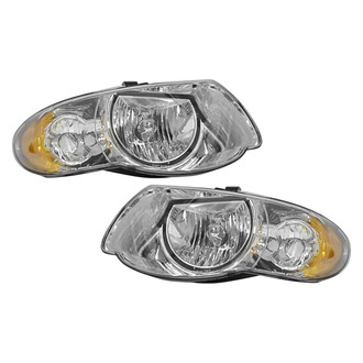Pacific Best® - Driver and Passenger Side Replacement Headlight Set (CAPA Certified)