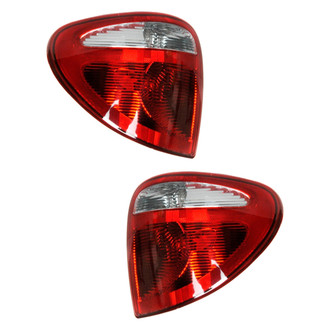 Pacific Best® - Driver and Passenger Side Replacement Tail Light Lens and Housings (CAPA Certified)