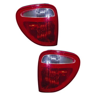 Pacific Best® - Driver and Passenger Side Replacement Tail Light Lens and Housings (Standard Line)