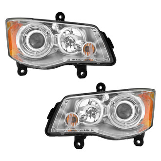 Pacific Best® - Driver and Passenger Side Replacement Headlight Set (Standard Line)