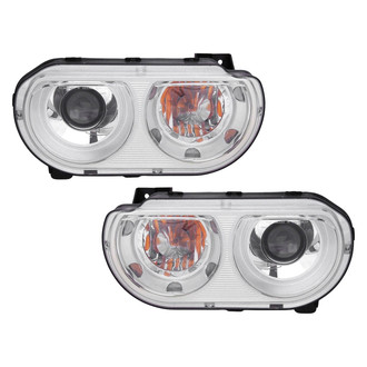 Pacific Best® - Driver and Passenger Side Replacement Headlight Set (Standard Line)