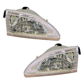 Pacific Best® - Driver and Passenger Side Replacement Headlight Set (Standard Line)