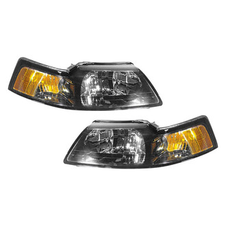 Pacific Best® - Driver and Passenger Side Replacement Headlight Set Lens and Housing (CAPA Certified)