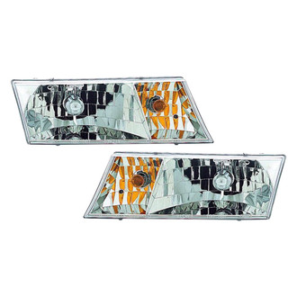 Pacific Best® - Driver and Passenger Side Replacement Headlight Set (Standard Line)