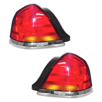 Pacific Best® - Driver and Passenger Side Replacement Tail Lights (Standard Line)