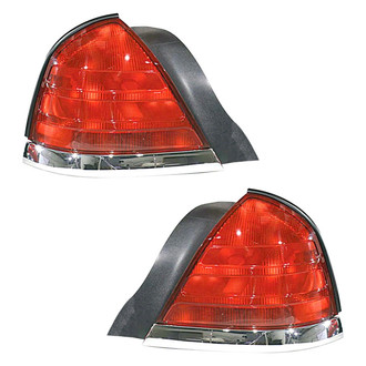 Pacific Best® - Driver and Passenger Side Replacement Tail Lights (Standard Line)
