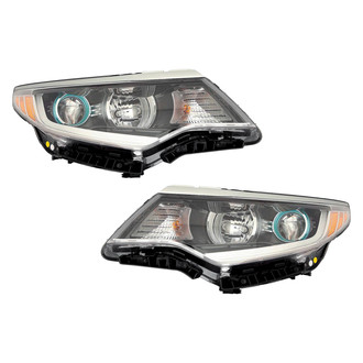 Pacific Best® - Driver and Passenger Side Replacement Headlight Set (Standard Line)