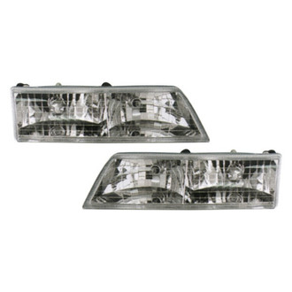 Pacific Best® - Driver and Passenger Side Replacement Headlight Set (Standard Line)