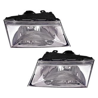 Pacific Best® - Driver and Passenger Side Replacement Headlight Set (NSF Certified)