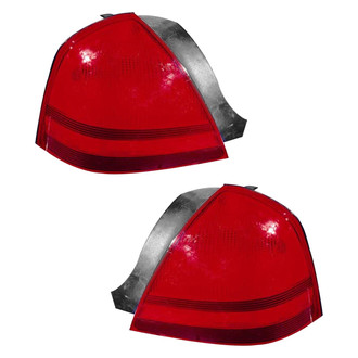 Pacific Best® - Driver and Passenger Side Replacement Tail Lights (CAPA Certified)