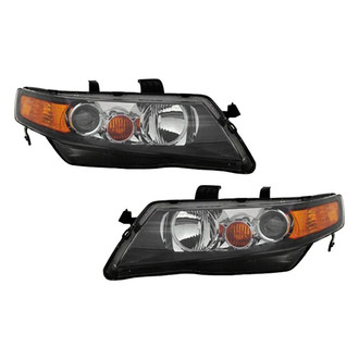 Pacific Best® - Driver and Passenger Side Replacement Headlight Set Lens and Housing (Standard Line)