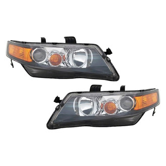 Pacific Best® - Driver and Passenger Side Replacement Headlight Set Lens and Housing (CAPA Certified)