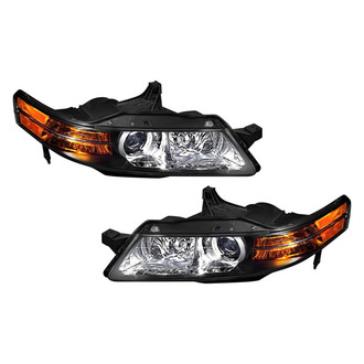 Pacific Best® - Driver and Passenger Side Replacement Headlight Set Lens and Housing (Standard Line)