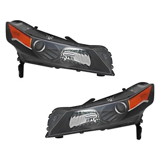 Pacific Best® - Driver and Passenger Side Replacement Headlight Set (CAPA Certified)
