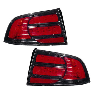 Pacific Best® - Driver and Passenger Side Replacement Tail Light Lens and Housings (Standard Line)