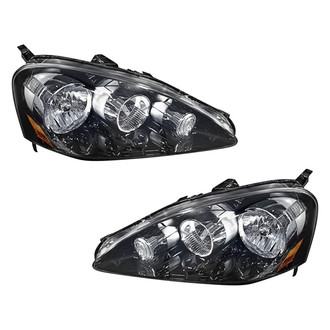 Pacific Best® - Driver and Passenger Side Replacement Headlight Set Lens and Housing (Standard Line)