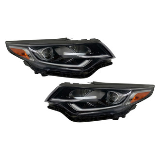 Pacific Best® - Driver and Passenger Side Replacement Headlight Set (Standard Line)