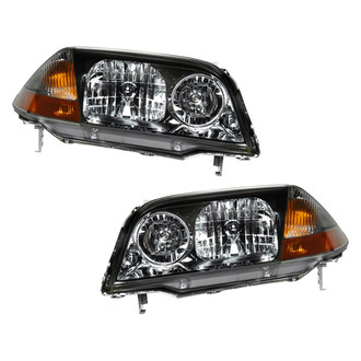 Pacific Best® - Driver and Passenger Side Replacement Headlight Set (Standard Line)