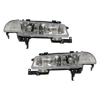 Pacific Best® - Driver and Passenger Side Replacement Headlight Set (Standard Line)