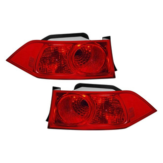 Pacific Best® - Driver and Passenger Side Outer Replacement Tail Light Lens and Housings (Standard Line)