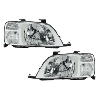 Pacific Best® - Driver and Passenger Side Replacement Headlight Set Lens and Housing (CAPA Certified)