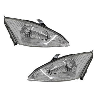 Pacific Best® - Driver and Passenger Side Replacement Headlight Set (CAPA Certified)