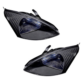 Pacific Best® - Driver and Passenger Side Replacement Headlight Set (Standard Line)