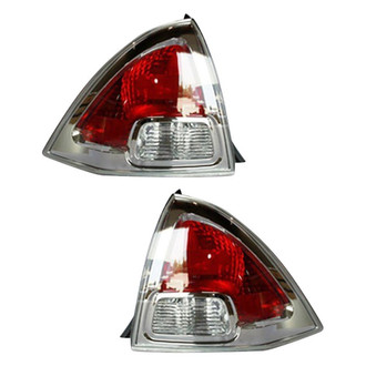 Pacific Best® - Driver and Passenger Side Replacement Tail Light Lens and Housings (Standard Line)