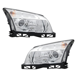 Pacific Best® - Driver and Passenger Side Replacement Headlight Set (CAPA Certified)