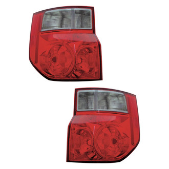 Pacific Best® - Driver and Passenger Side Replacement Tail Light Lens and Housings (CAPA Certified)