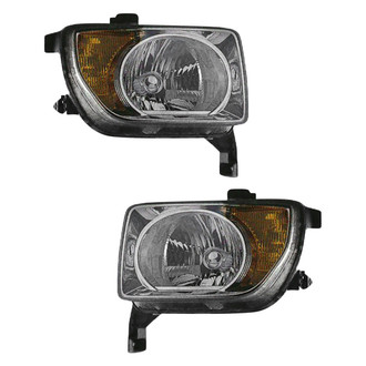 Pacific Best® - Driver and Passenger Side Replacement Headlight Set (CAPA Certified)