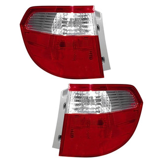 Pacific Best® - Driver and Passenger Side Outer Replacement Tail Light Lens and Housings (CAPA Certified)