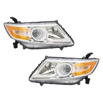 Pacific Best® - Driver and Passenger Side Replacement Headlight Set (Standard Line)