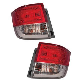 Pacific Best® - Driver and Passenger Side Outer Replacement Tail Lights (Standard Line)